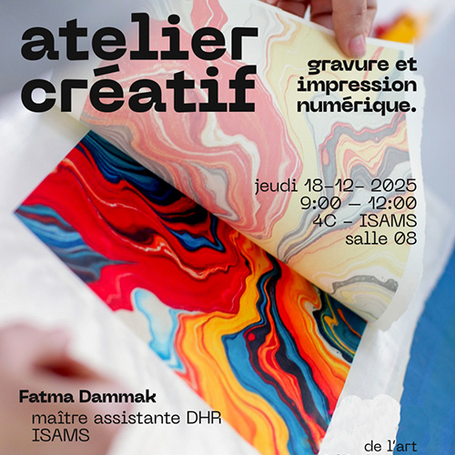 Invitation à l’atelier créatif «gravure et impression numérique»
